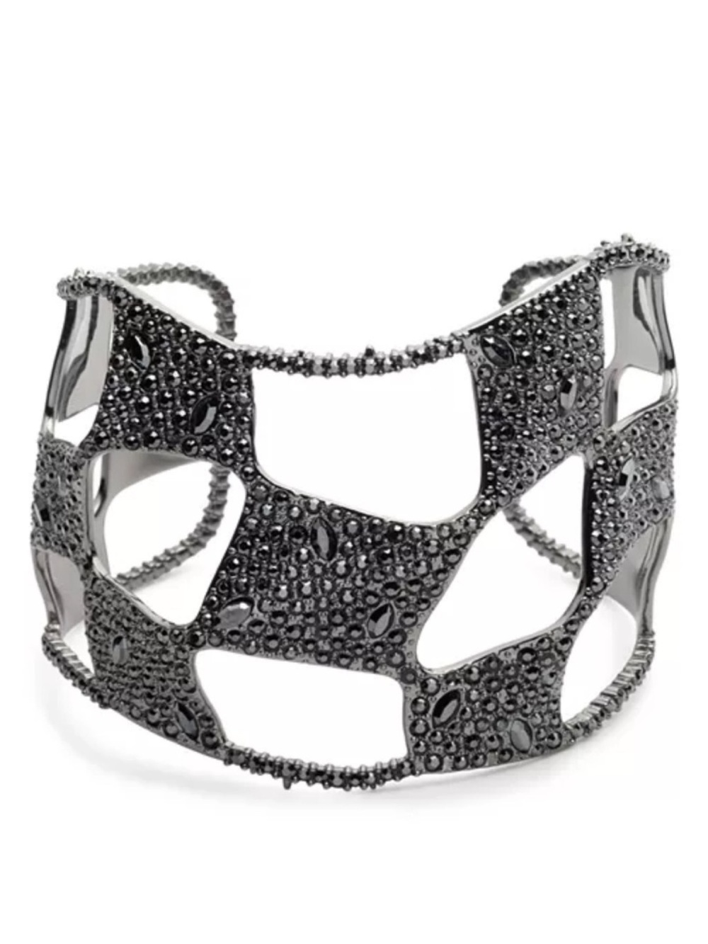 ALEXIS BITTAR Pavé Checkerboard Cuff Bracelet